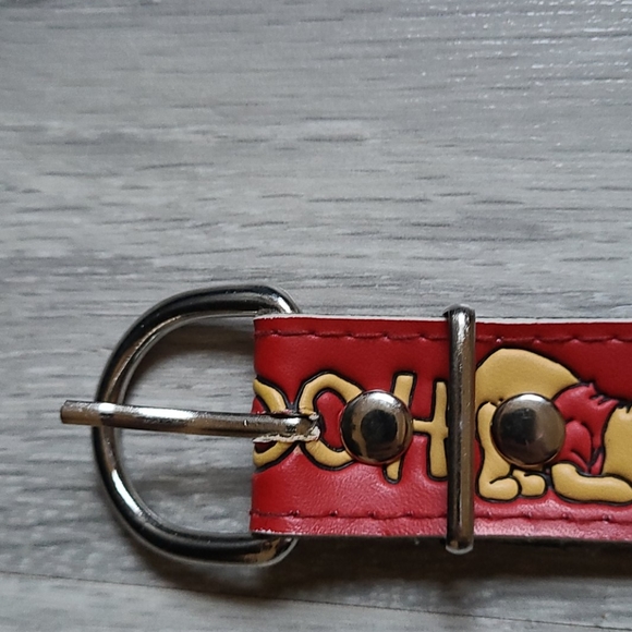 Vintage Kids Pooh Bear Vinyl Belt - Picture 3 of 5